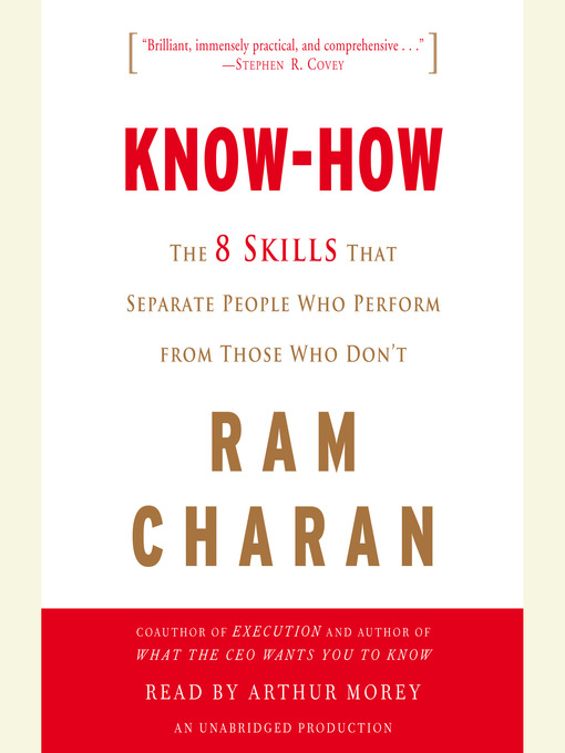 Title details for Know-How by Ram Charan - Available